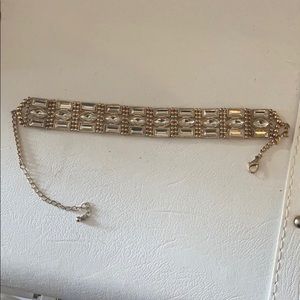 Gold choker necklace